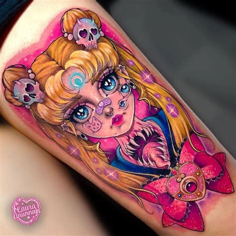 Tatuaje anime mujer